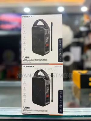 Porodo Flator 4,000mAh Car Tire Inflator With Pressure Display -