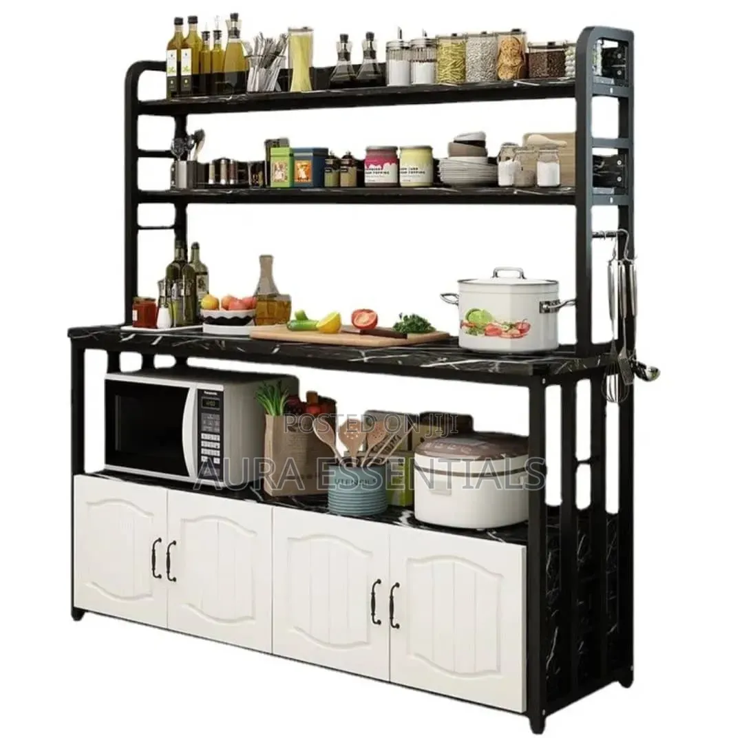 Multi-Layer Floor-Standing Kitchen Storage Rack