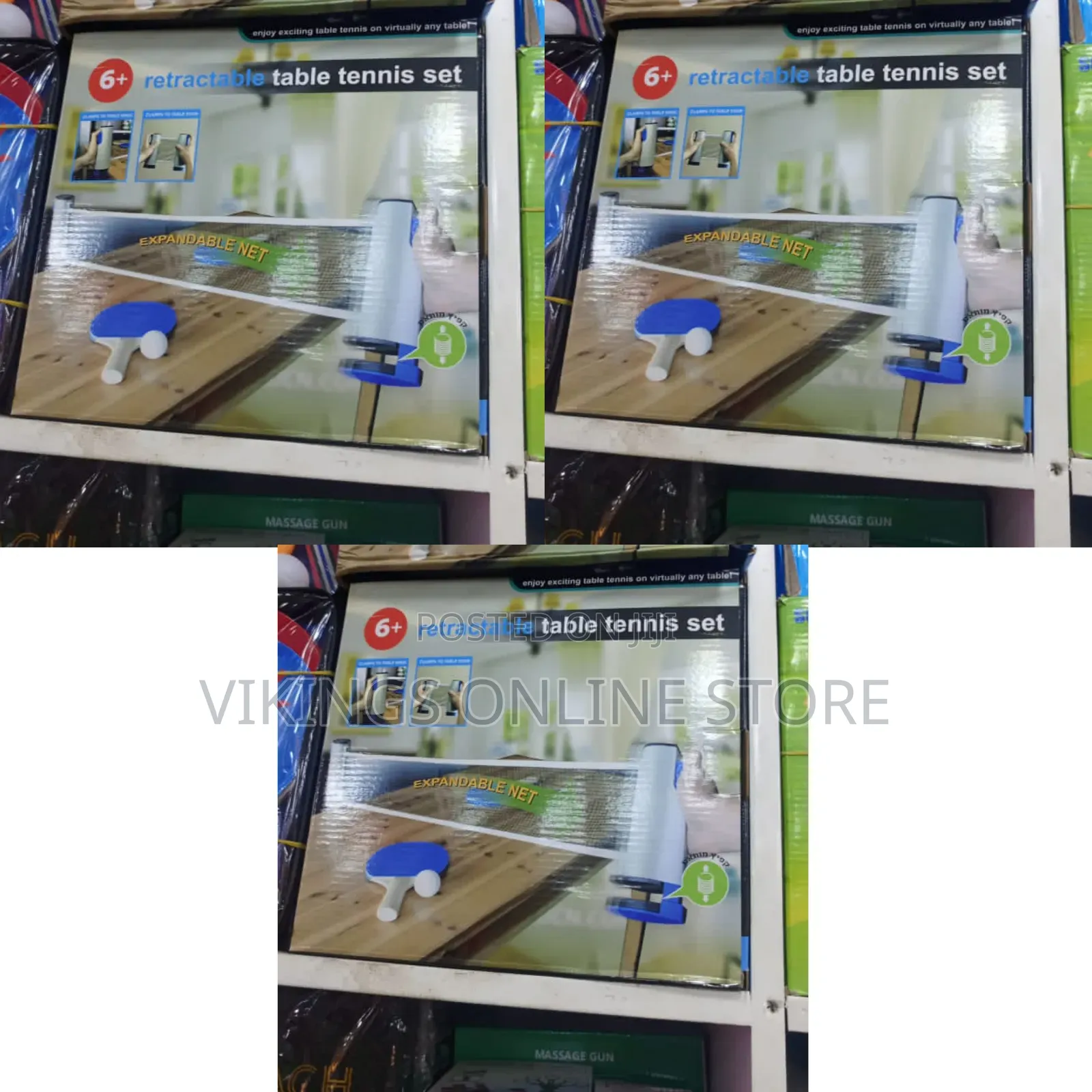 6+ Retractable Table Tennis Set