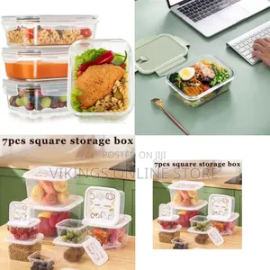 Clear Glass Food Storage Containers With Airtight Locking Lids,