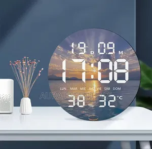 Moon-Design Digital LED Wall and Desk Clock