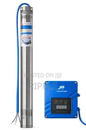 1500W Solar Borehole Water Pump 159m Head 4800l/H