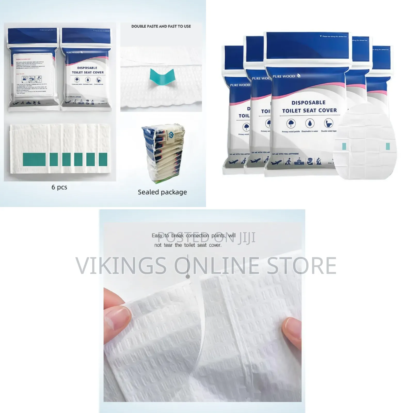 60pcs Disposable Toilet Seat Cover