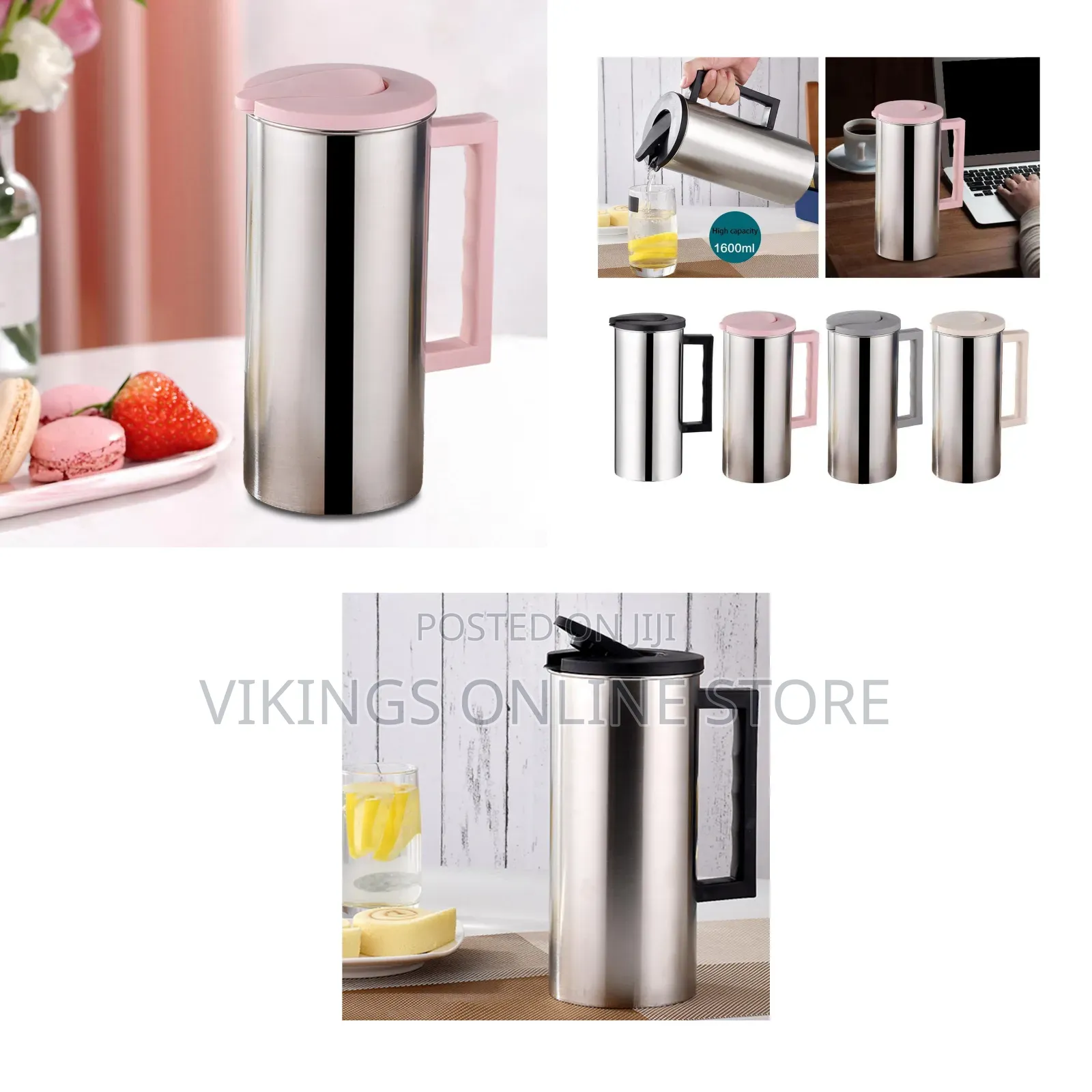 1.6-Liter Stainless Steel Cold Water Pitcher