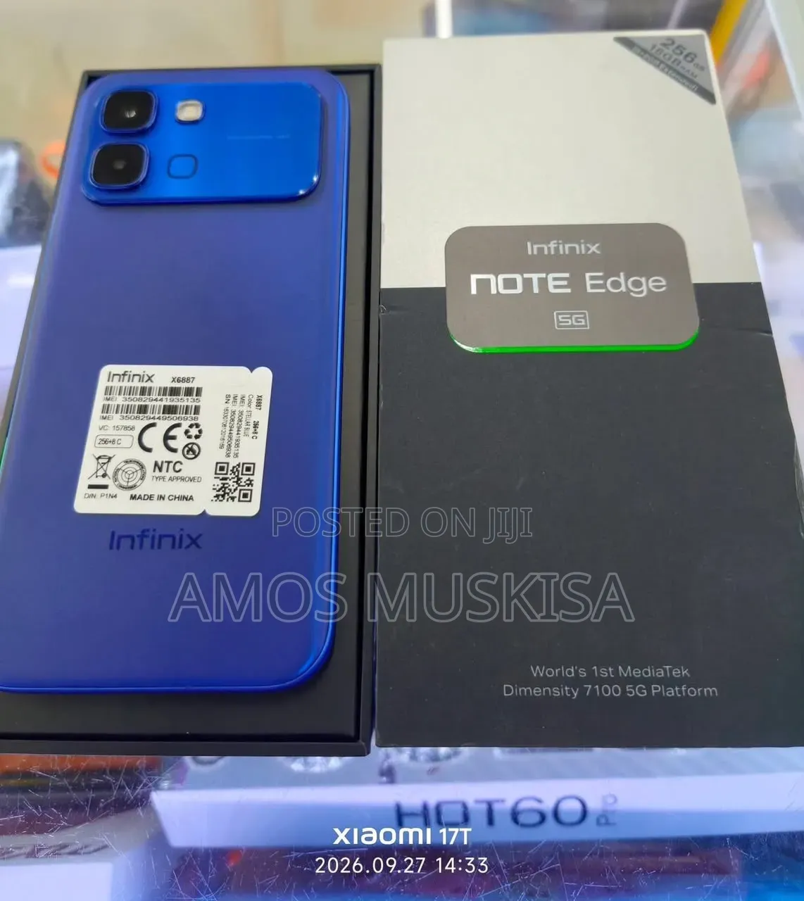 New Infinix Note Edge 256 GB Blue