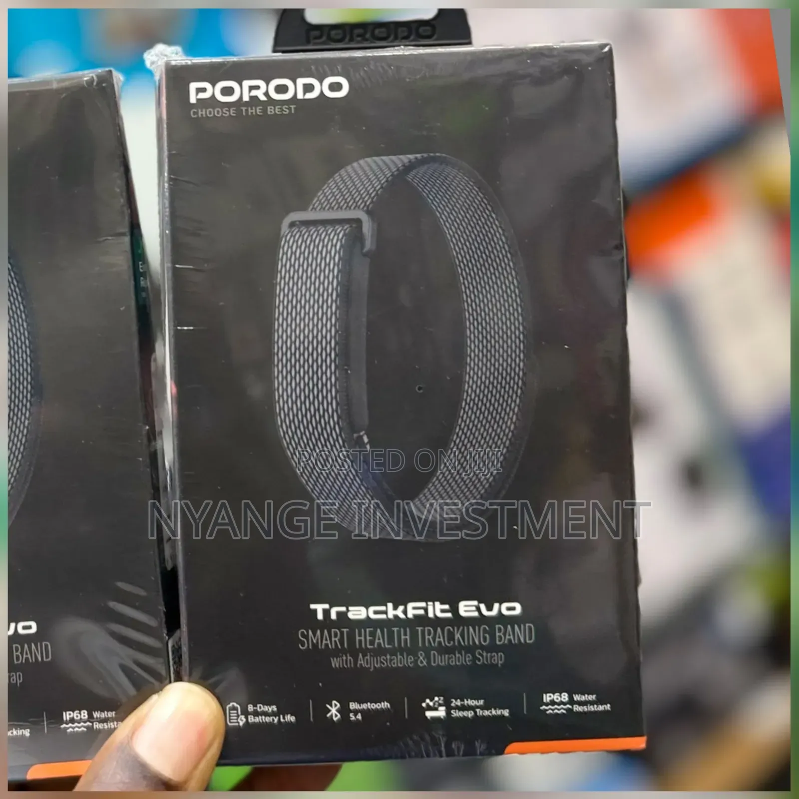 Porodo TrackFit Evo Smart Health Tracking Band With Durable Strap -