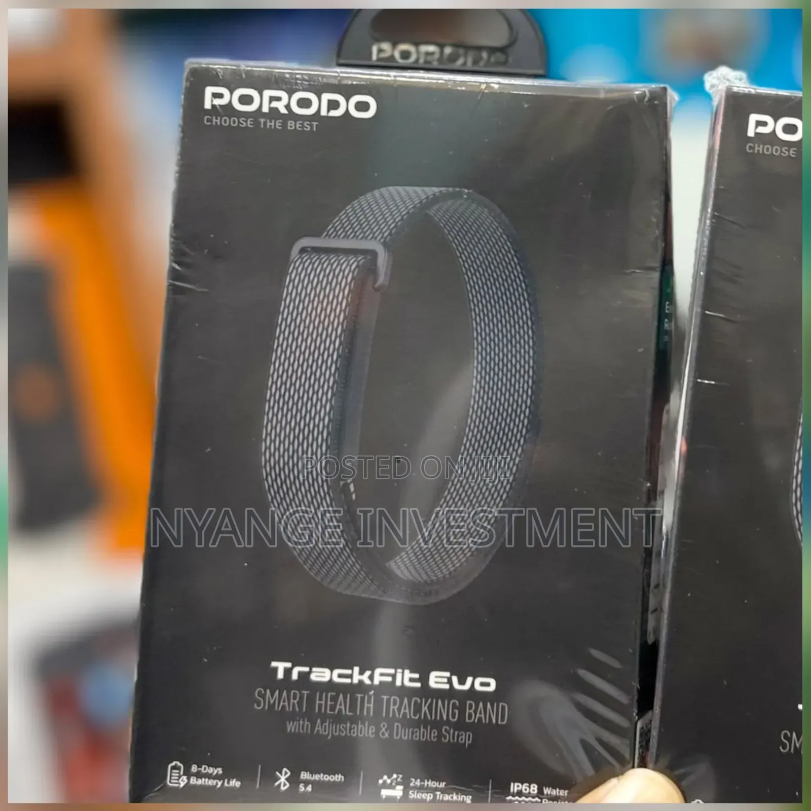 Porodo TrackFit Evo Smart Health Tracking Band With Durable Strap -