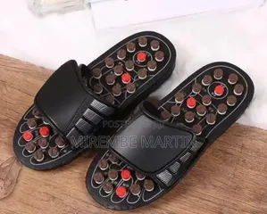 Black Acupressure Reflexology Massage Sandals
