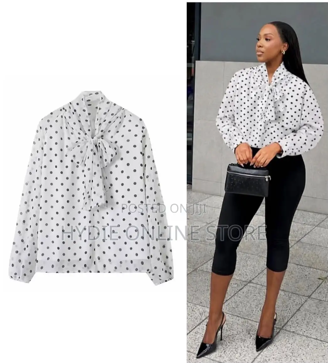 Polka Dot Shirt Top