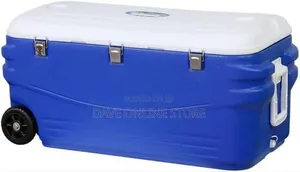 Heavy-Duty, Large-Capacity Wheeled Rolling Cooler Box.