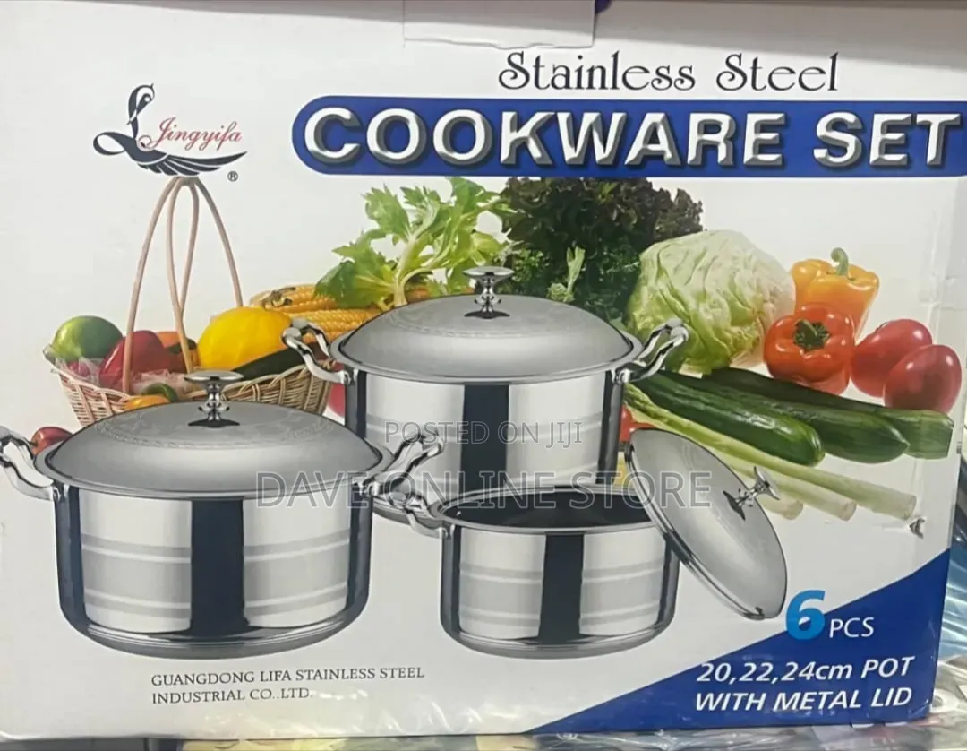 6-Piece Jingyifa Stainless Steel Cookware Set