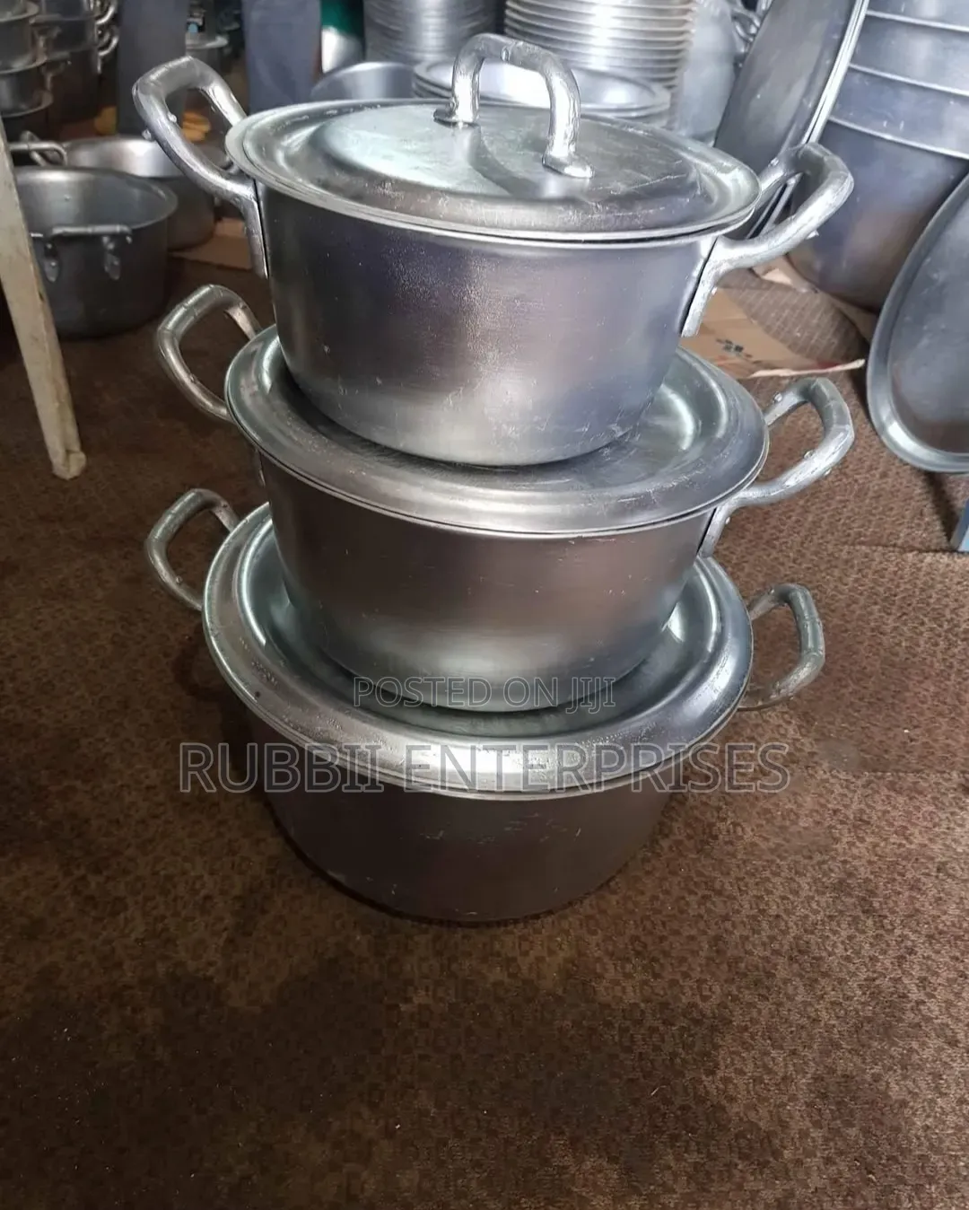 Aluminium Saucepans 3pcs