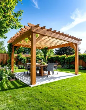 Pergolas/Square Wooden Pergolas From 7,000,00/- In Any Customization