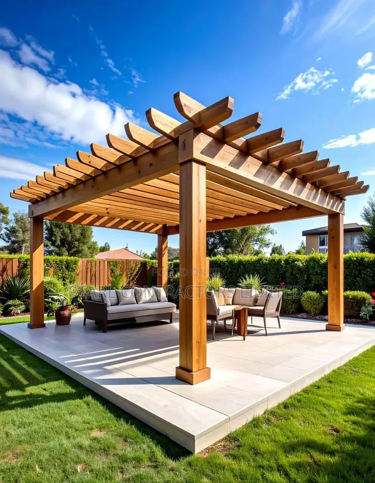 Pergolas/Square Wooden Pergolas From 7,000,00/- In Any Customization