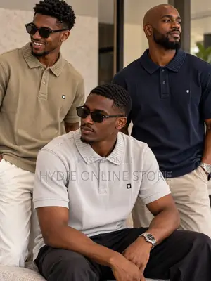 Strips Button Half Tshirts