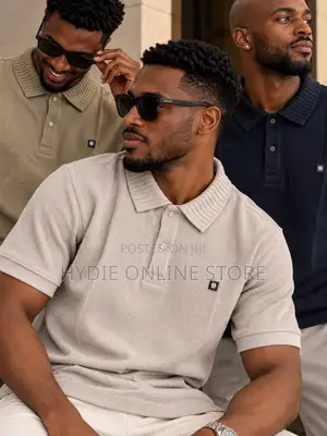 Strips Button Half Tshirts