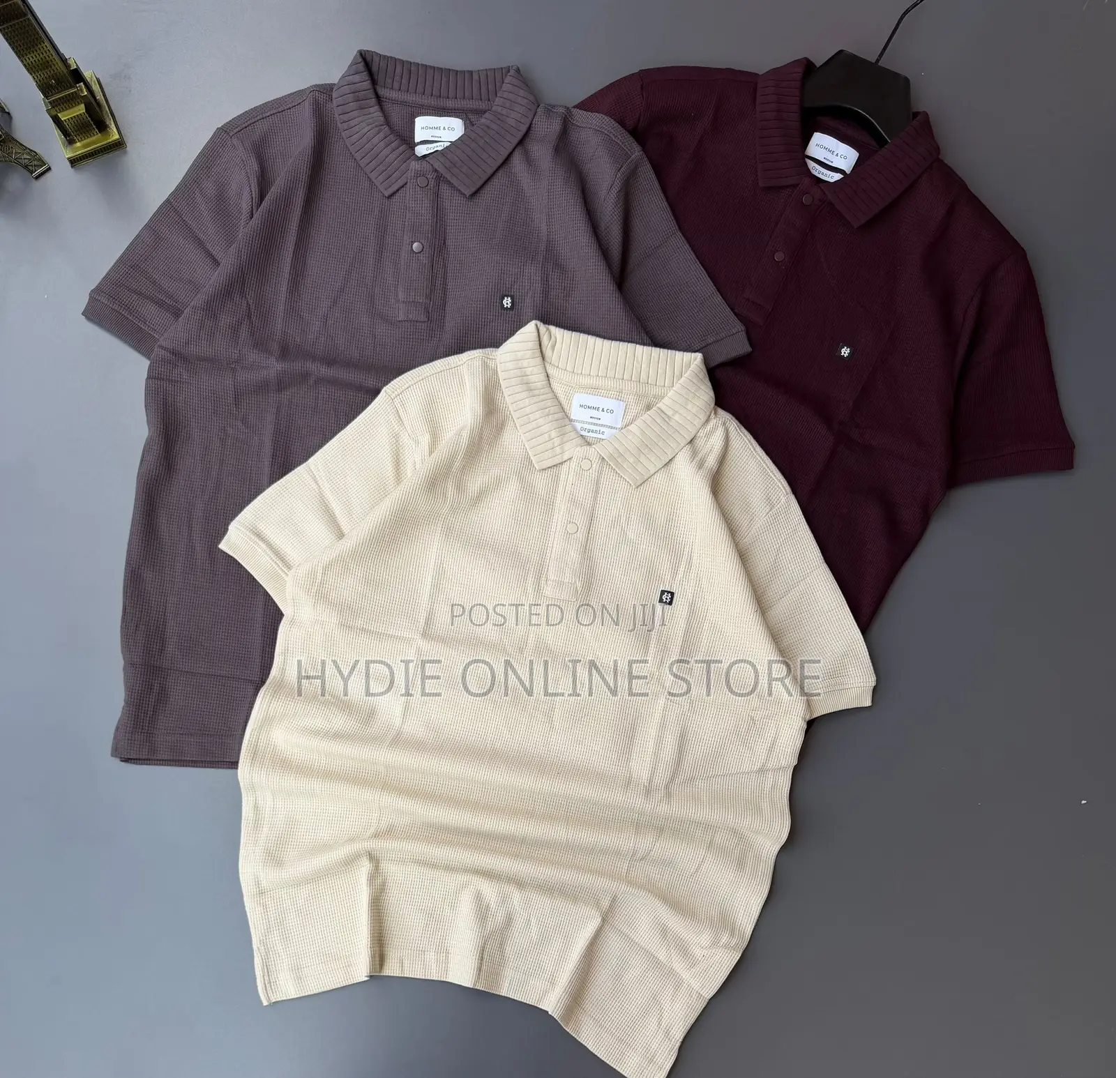 Strips Button Half Tshirts