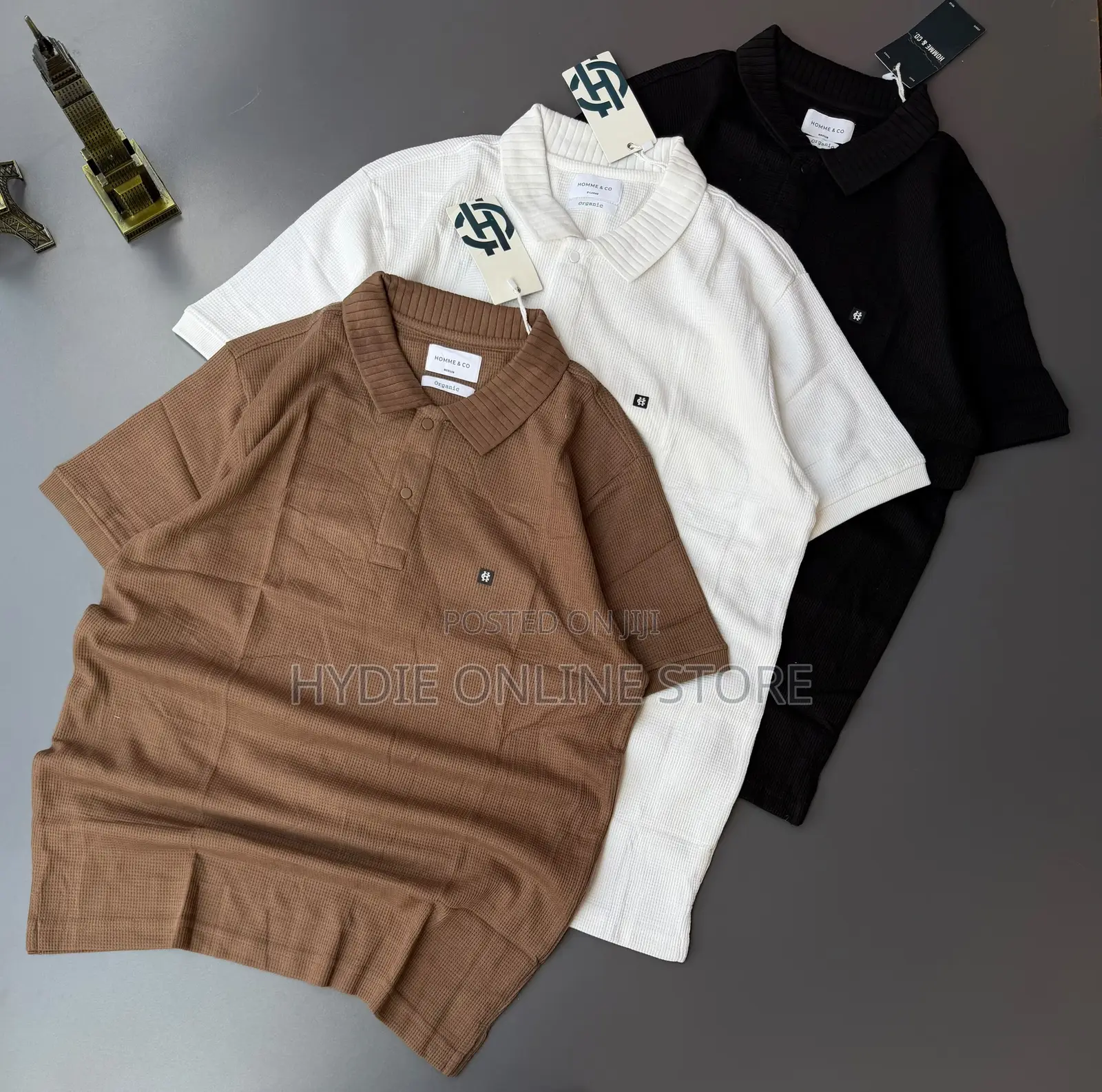 Strips Button Half Tshirts