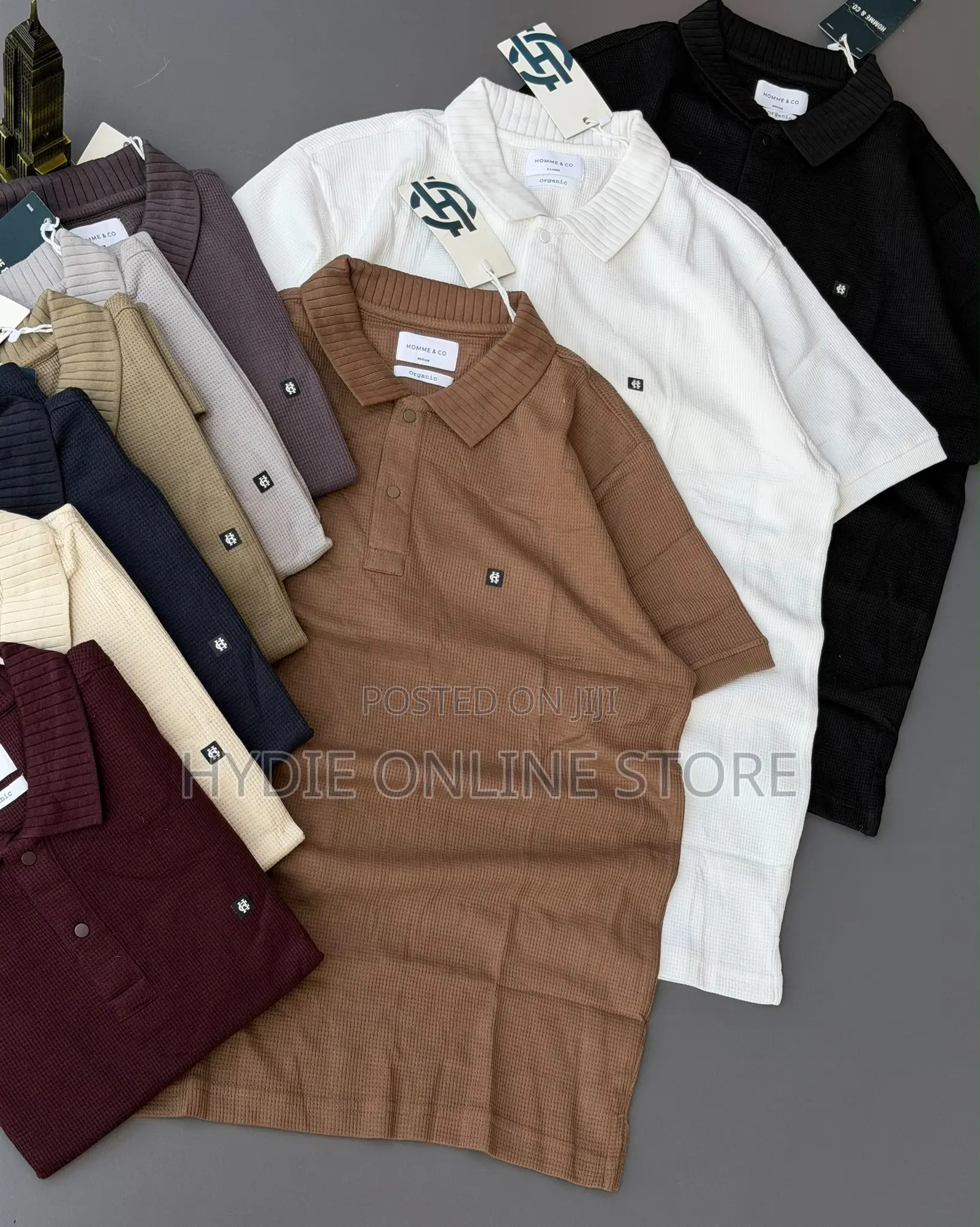 Strips Button Half Tshirts