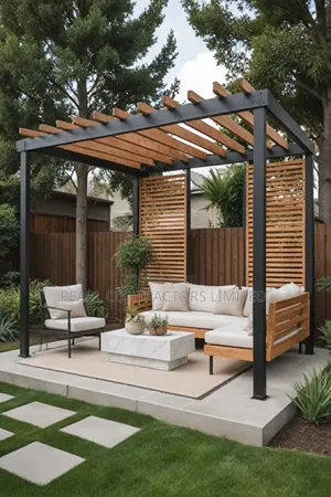 Pergolas/Mixed Wood and Steel Pergolas From 380,000/- Per Square Meter