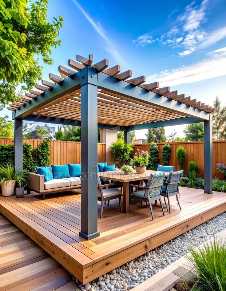 Pergolas/Mixed Wood and Steel Pergolas From 380,000/- Per Square Meter