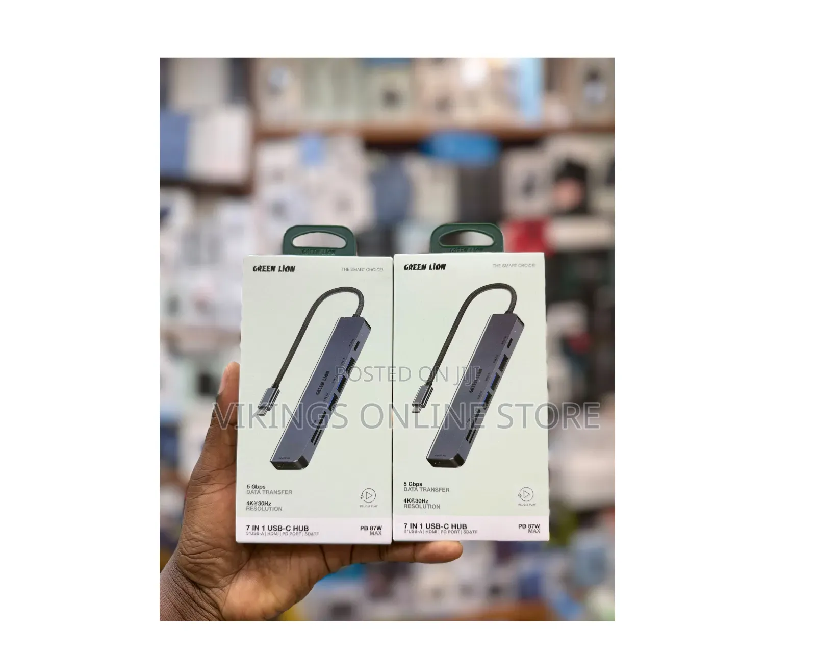 Green Lion 7-in-1 USB-C Hub , a HDMI Port and 87W Power Delivery