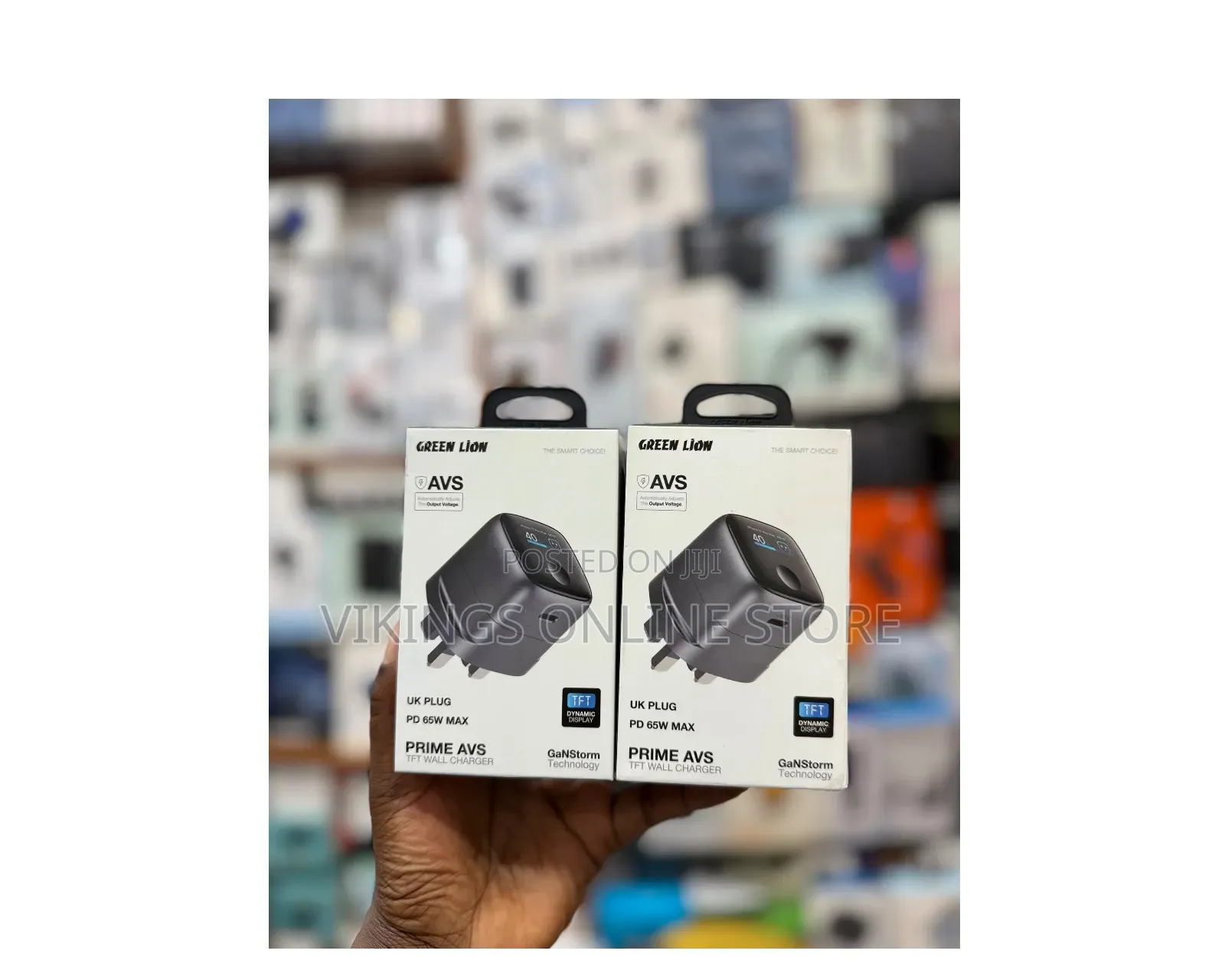 Green Lion Prime AVS TFT Wall Charger 65W