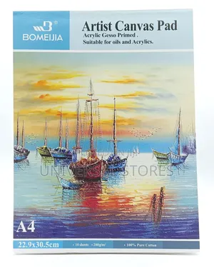 Keep Smiling A3-0 A3 Size Artist Canvas Pad