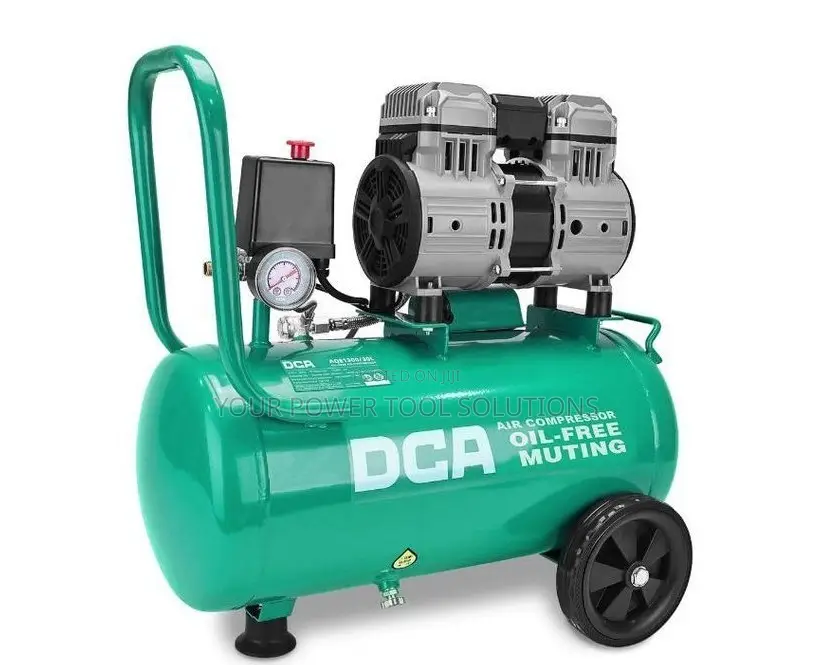 DCA 25L Silent Oil Free Double Piston Air Compressor