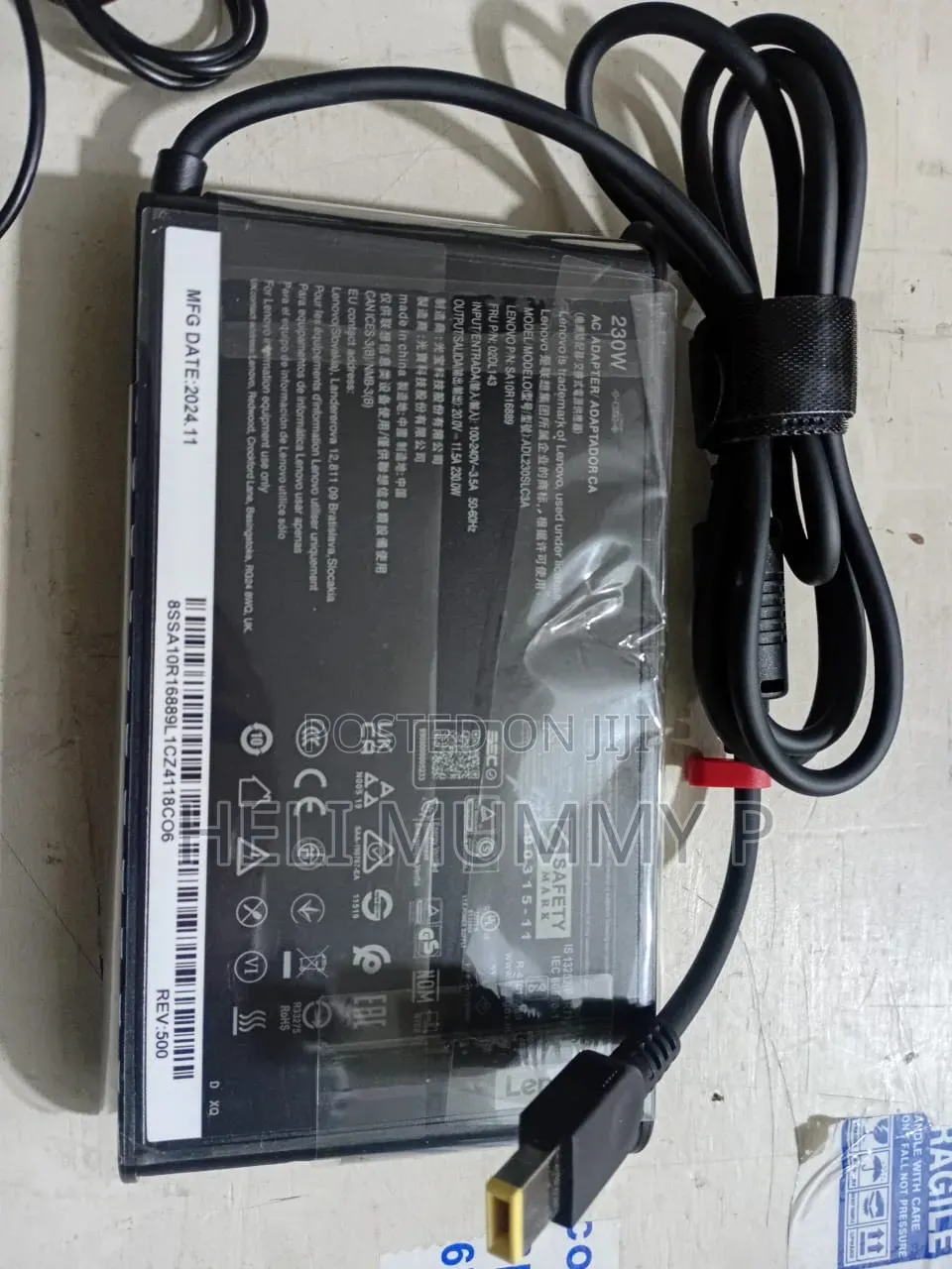 Lenovo 230W AC Laptop Adapter 20v 11.5A