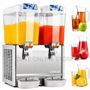 Commercial Double-Tank Juice Dispenser (Model LS18LX2 / 18L X 2)