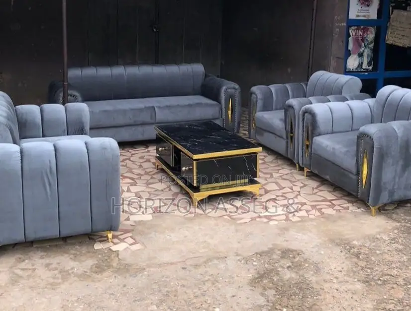Bubble Upholstered Sofa Complete High Density Sofa 6 Seater