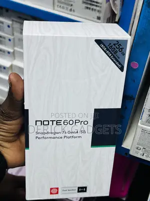 New Infinix Note 60 Pro 256 GB Black