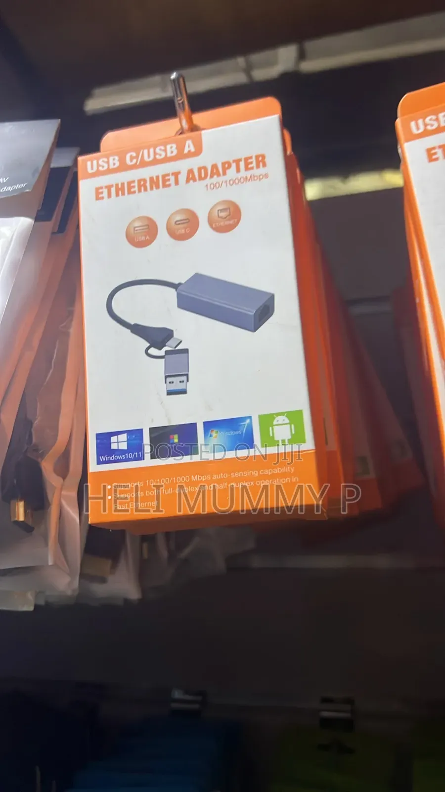 USB/Type-C Ethernet Adapter Supports 10/100/1000 MBPS