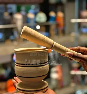 Wooden Mortar Pestle