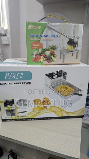 6L Deep Fryer With Commercial Potato Chipper