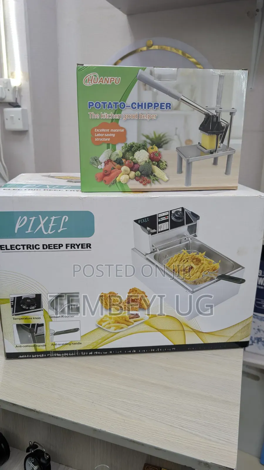 6L Deep Fryer With Commercial Potato Chipper