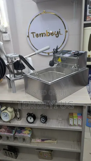 6L Deep Fryer With Commercial Potato Chipper