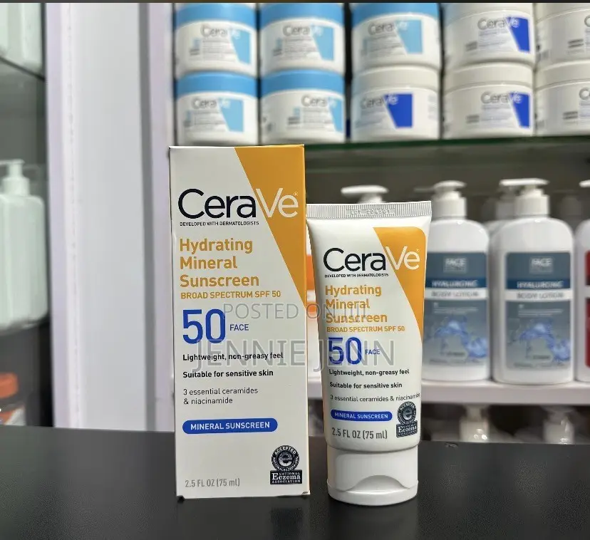 Cerave Hydrating Mineral Suncreen SPF50+