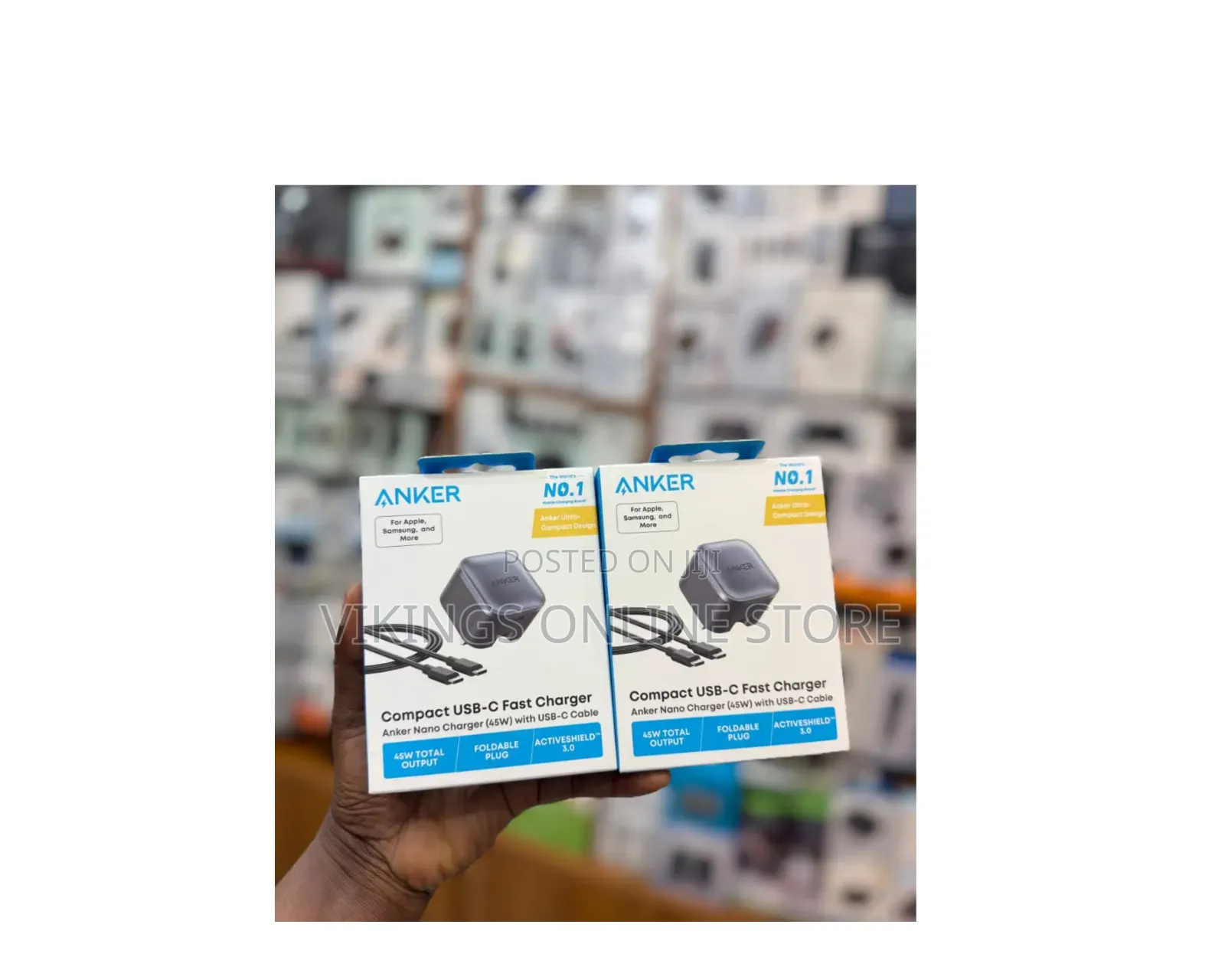 The Nano Charger (45W) With USB-C Cable, an Ultra-Compact Fast Charger