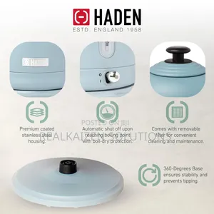 UK HADEN 1.5L Highclere Vintage Rapid Boil Stainless Steel Kettle