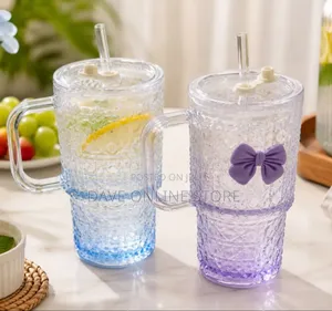 600ml Textured Glass Tumbler