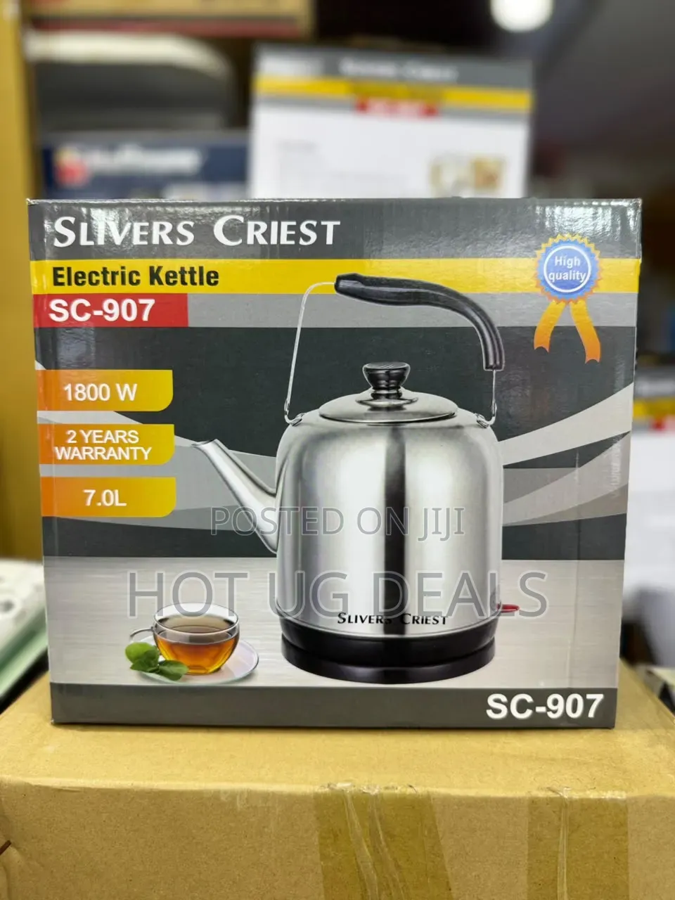 Slivers Criest 7.0L Stainless Steel Electric Kettle - SC-907, 1800W