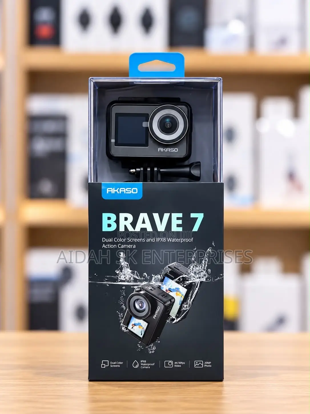 AKASO Brave 7 4K30FPS 20MP WiFi Action Camera With Touch Screen