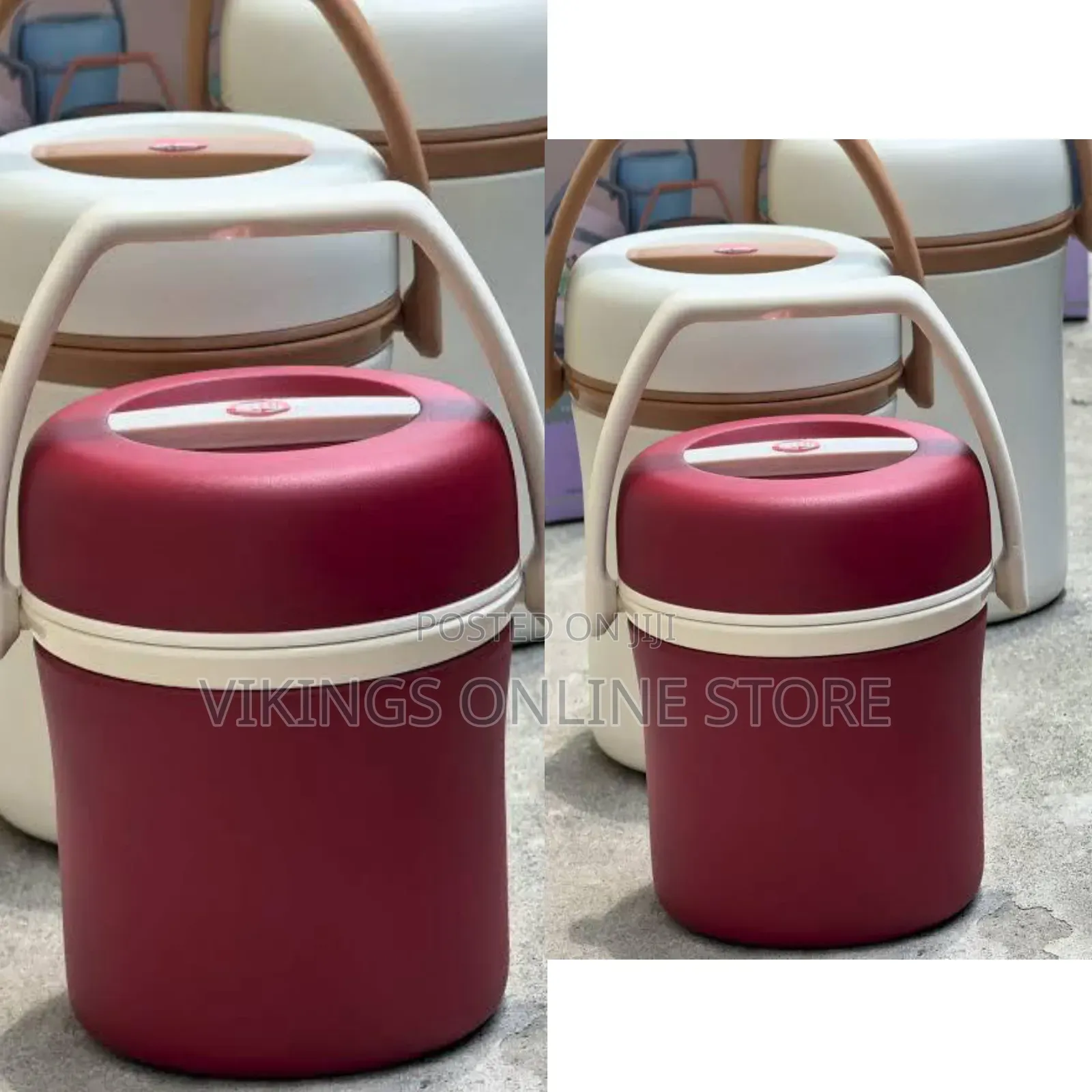 Portable, Double-Layer Insulated Thermal Lunch Box and Food Jar