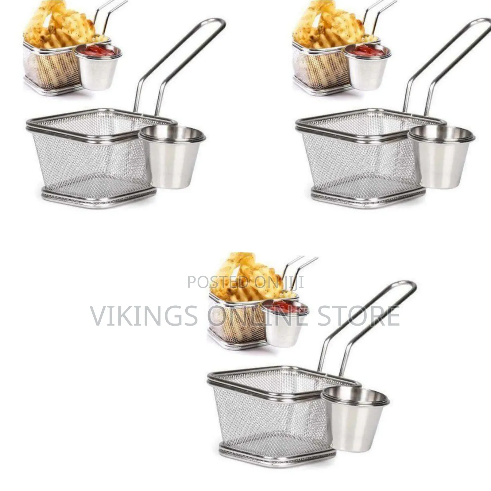 Stainless Steel Mini French Fry Presentation Basket