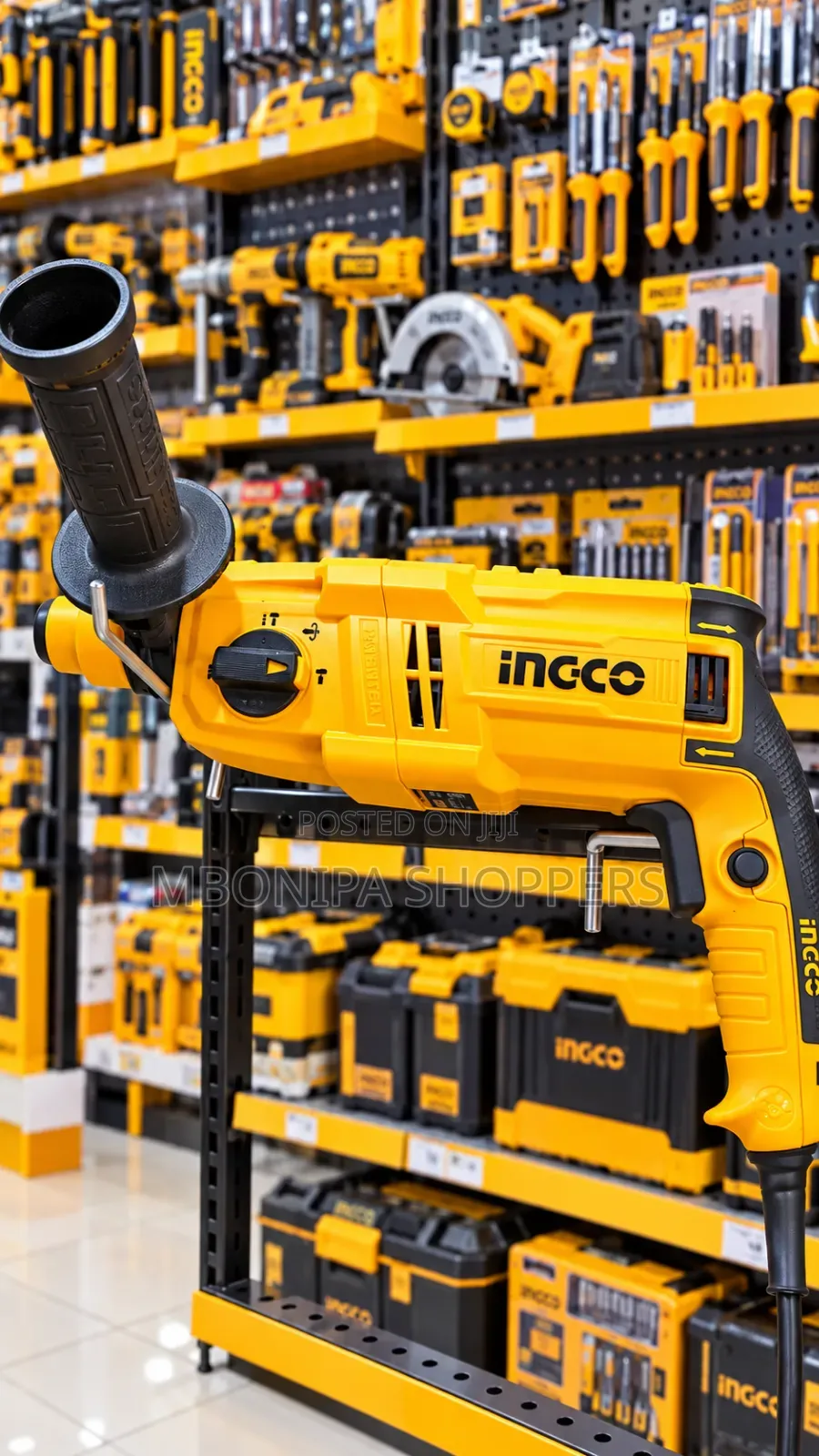 INGCO Heavy-Duty Rotary Hammer Drill With Side Handle 650w