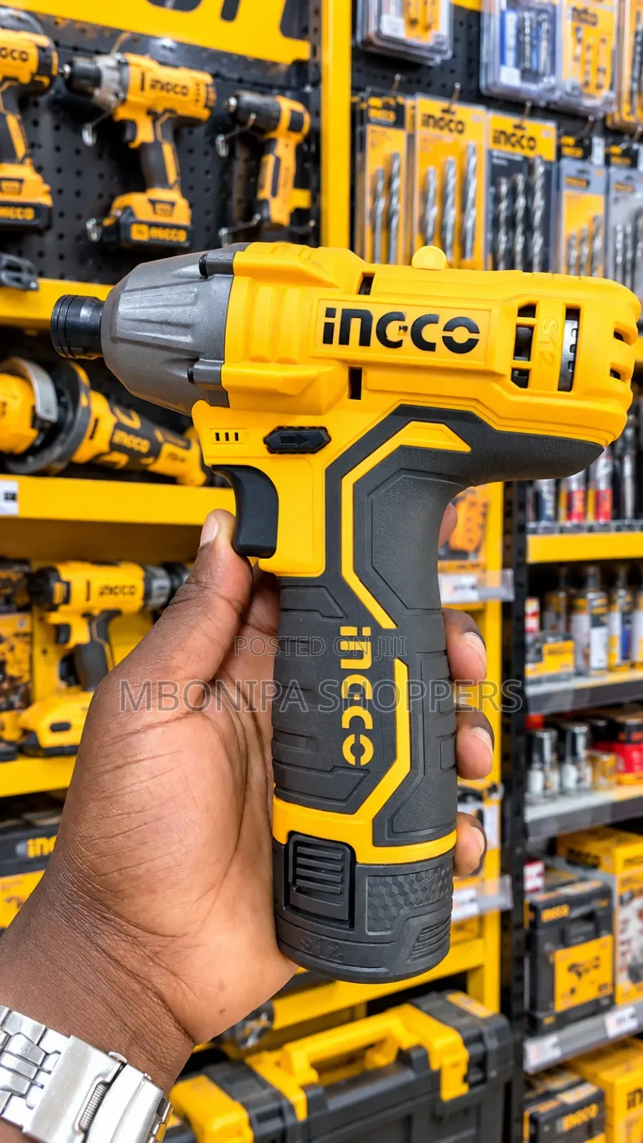 INGCO Cordless Impact Drill – High-Torque Power Tool 12v