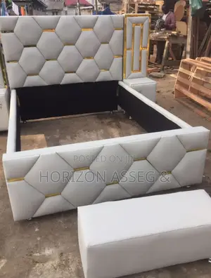 Fabric Sofa Bed 5x6 Cream Quality Bed