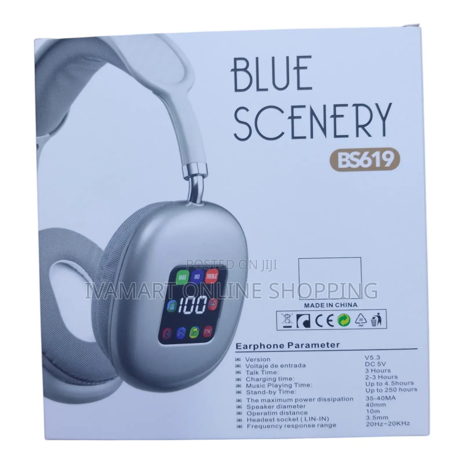 Blue Scenery Bluetooth Wireless Headphones - BS619